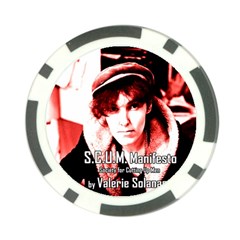 Valerie Solanas Poker Chip Card Guard (10 Pack) by Valentinaart