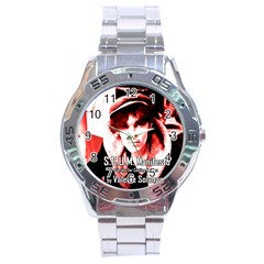 Valerie Solanas Stainless Steel Analogue Watch by Valentinaart