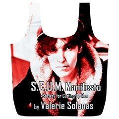 Valerie Solanas Full Print Recycle Bags (l)  by Valentinaart