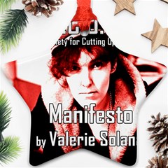 Valerie Solanas Ornament (star) by Valentinaart