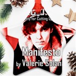 Valerie Solanas Ornament (Star) Front