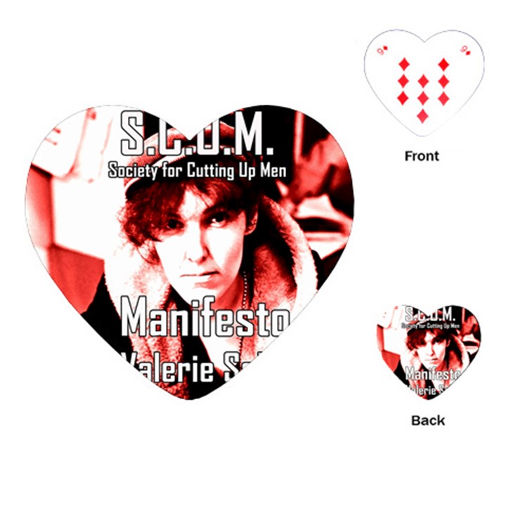 Valerie Solanas Playing Cards (Heart) 