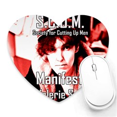 Valerie Solanas Heart Mousepads by Valentinaart