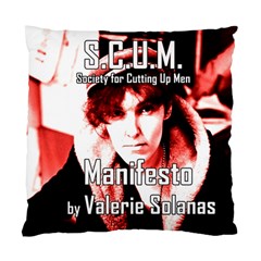 Valerie Solanas Standard Cushion Case (two Sides) by Valentinaart