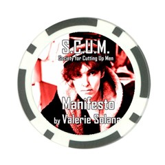 Valerie Solanas Poker Chip Card Guard (10 Pack) by Valentinaart