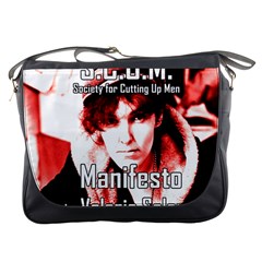 Valerie Solanas Messenger Bags by Valentinaart