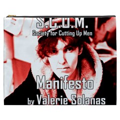 Valerie Solanas Cosmetic Bag (xxxl)  by Valentinaart