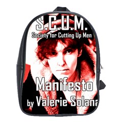 Valerie Solanas School Bag (xl) by Valentinaart