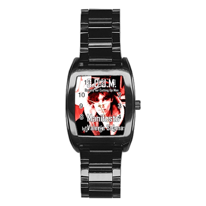 Valerie Solanas Stainless Steel Barrel Watch