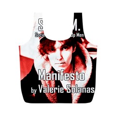 Valerie Solanas Full Print Recycle Bags (m)  by Valentinaart