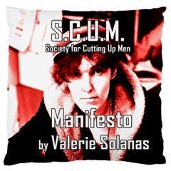 Valerie Solanas Standard Flano Cushion Case (one Side) by Valentinaart