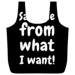 Save me from what I want Full Print Recycle Bags (L)  Front