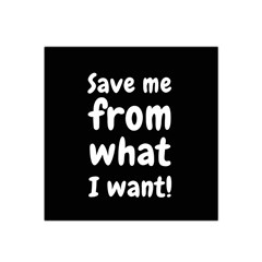 Save Me From What I Want Satin Bandana Scarf by Valentinaart