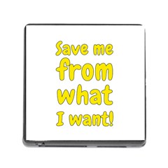 Save Me From What I Want Memory Card Reader (square) by Valentinaart