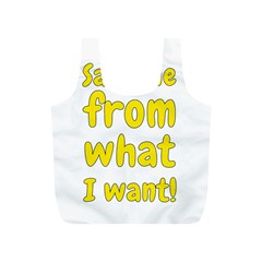 Save Me From What I Want Full Print Recycle Bags (s)  by Valentinaart