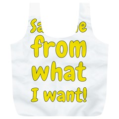 Save Me From What I Want Full Print Recycle Bags (l)  by Valentinaart