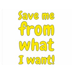 Save Me From What I Want Double Sided Flano Blanket (medium)  by Valentinaart