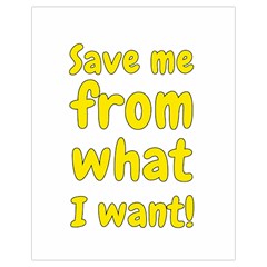 Save Me From What I Want Drawstring Bag (small) by Valentinaart