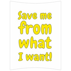 Save Me From What I Want Back Support Cushion