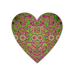 Love The Wood Garden Of Apples Heart Magnet by pepitasart