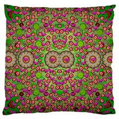 Love The Wood Garden Of Apples Large Cushion Case (one Side) by pepitasart