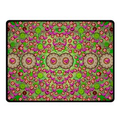 Love The Wood Garden Of Apples Double Sided Fleece Blanket (small)  by pepitasart