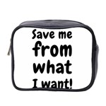 Save me from what I want Mini Toiletries Bag 2-Side Front