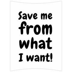 Save Me From What I Want Back Support Cushion by Valentinaart