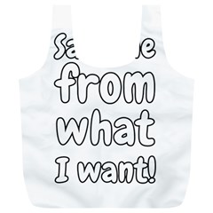 Save Me From What I Want Full Print Recycle Bags (l)  by Valentinaart