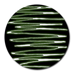 Sketched Wavy Stripes Pattern Round Mousepads by dflcprints