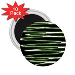 Sketched Wavy Stripes Pattern 2.25  Magnets (10 pack)  Front