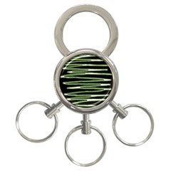 Sketched Wavy Stripes Pattern 3-ring Key Chains by dflcprints