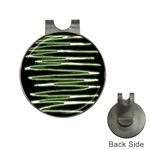 Sketched Wavy Stripes Pattern Hat Clips with Golf Markers Front