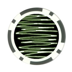 Sketched Wavy Stripes Pattern Poker Chip Card Guard by dflcprints