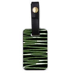 Sketched Wavy Stripes Pattern Luggage Tags (one Side)  by dflcprints