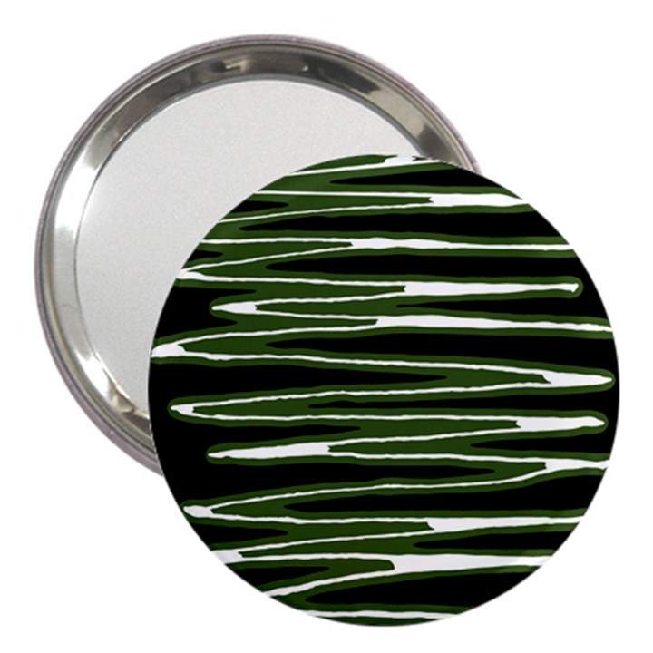 Sketched Wavy Stripes Pattern 3  Handbag Mirrors