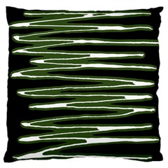 Sketched Wavy Stripes Pattern Standard Flano Cushion Case (two Sides) by dflcprints