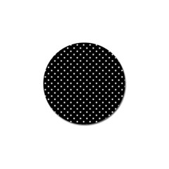 Black Polka Dots Golf Ball Marker by jumpercat