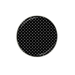 Black Polka Dots Hat Clip Ball Marker (4 Pack) by jumpercat