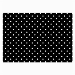 Black Polka Dots Large Glasses Cloth by jumpercat