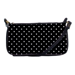 Black Polka Dots Shoulder Clutch Bags