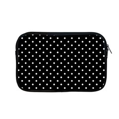 Black Polka Dots Apple Macbook Pro 13  Zipper Case by jumpercat