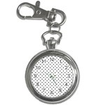 White Polka Dots Key Chain Watches Front