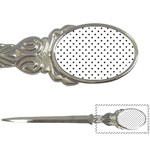 White Polka Dots Letter Openers Front