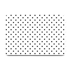 White Polka Dots Plate Mats by jumpercat