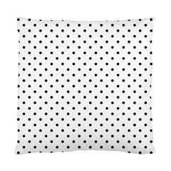 White Polka Dots Standard Cushion Case (one Side) by jumpercat