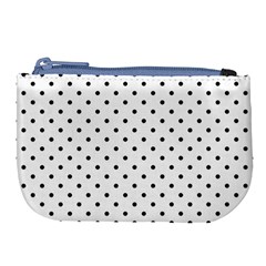 White Polka Dots Large Coin Purse by jumpercat