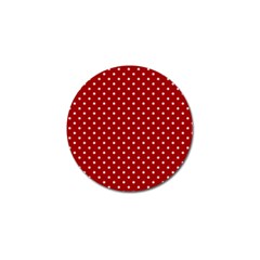 Red Polka Dots Golf Ball Marker (4 Pack) by jumpercat