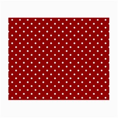 Red Polka Dots Small Glasses Cloth (2-side) by jumpercat