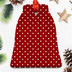 Red Polka Dots Bell Ornament (two Sides) by jumpercat